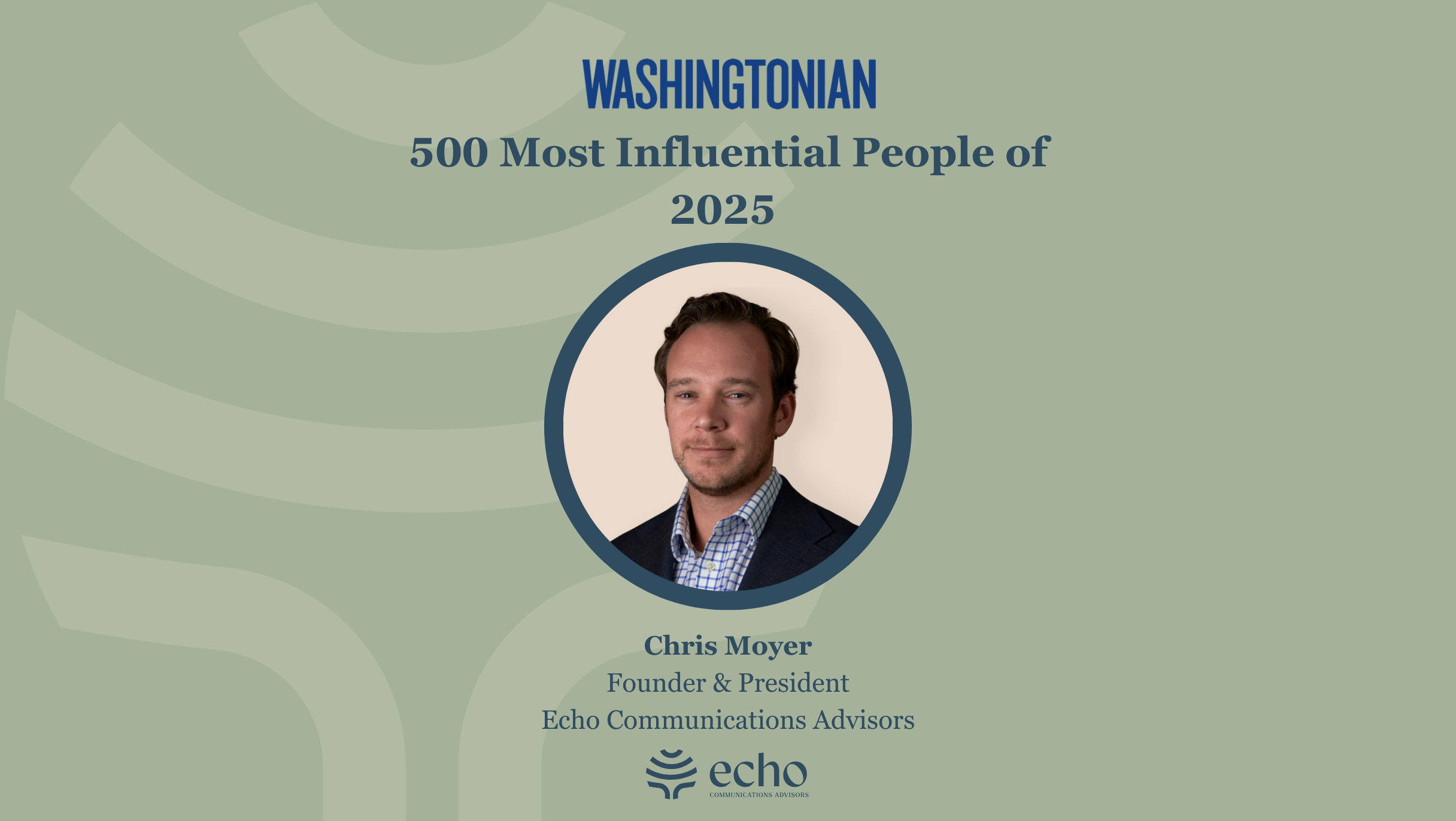 This is a photo of Chris Moyer, founder and president of Echo Communications Advisors