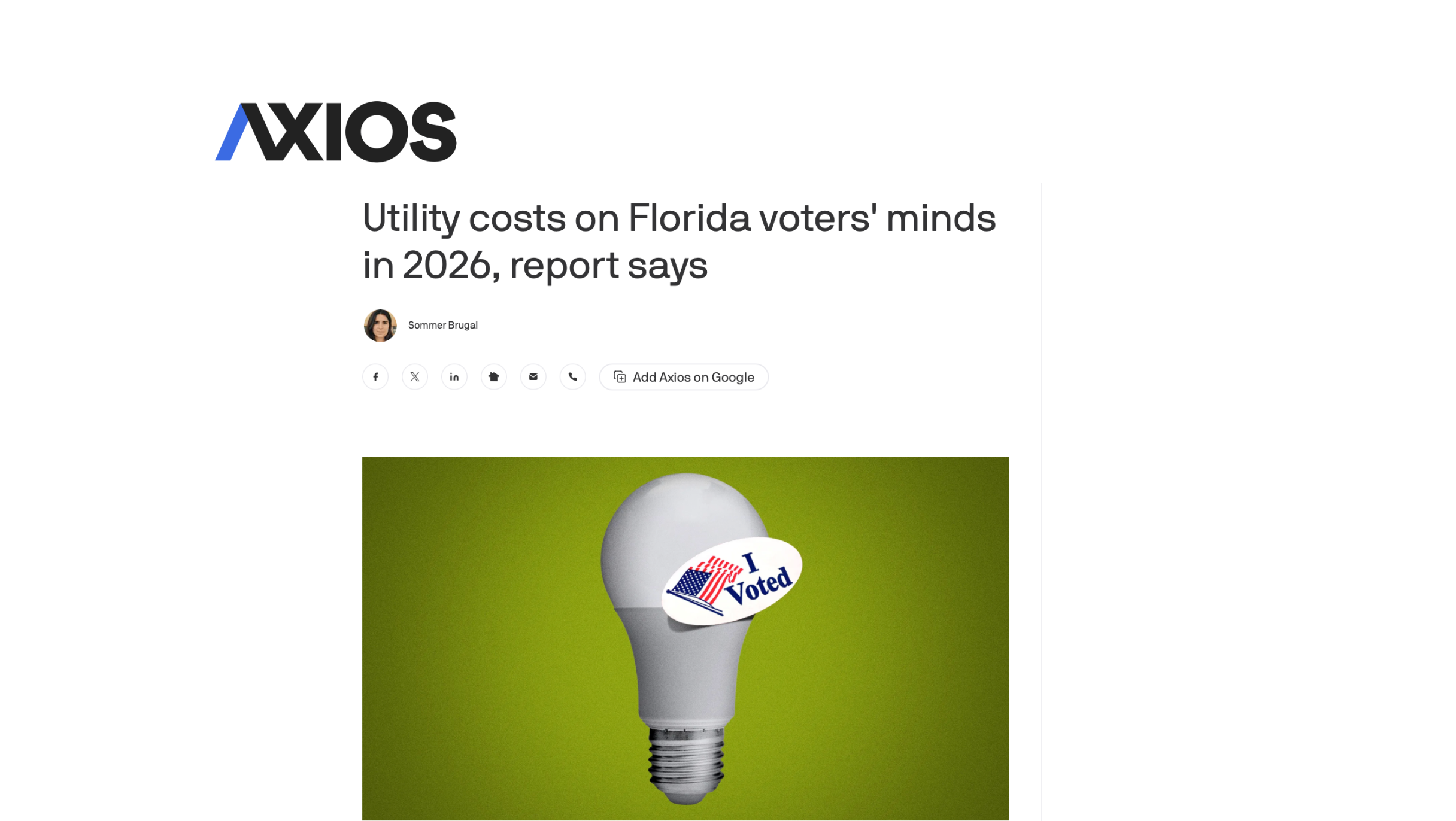 Axios article on Echo Communications